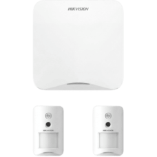 (AX HOME) KIT de Alarma AX HOME / Incluye: 1 Panel con Wi-Fi y GSM 3G/4G / 2 Cámaras PIR Inalámbricas / Compatible con Hik-Connect P2P y Hik-Partner PRO