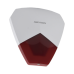 Sirena Estrobo Cableada Hikvision DS-PS1-R / 105 dB / LED Rojo / IP54 / 12V CC / Compatible con Paneles de Alarma