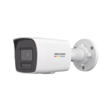 [Dual Light + ColorVu] Bala IP 2 Megapixel / Lente 2.8 mm / 30 mts IR + 30 mts Luz Blanca / Micrófono Integrado / ACUSENSE Lite / Exterior IP67 / dWDR / PoE / Micro SD