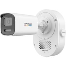 [SoundMax + ColorVu 3.0 + MD 3.0] Bala IP 4 Megapixel / Lente 4 mm / 50 mts IR + 50 mts Luz Blanca / Micrófono Integrado / ACUSENSE Lite / Exterior IP67 / WDR 120 dB / PoE / Micro SD 
