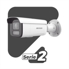 [Dual Light + 2 Micrófonos Integrados] Bala IP 2 Megapixel / Lente Mot. 2.8 a 12 mm / 60 mts Luz Blanca + 60 mts IR / ACUSENSE / Exterior IP67 / IK10 / WDR 120 dB / PoE+  / Alarmas I/O / Micro SD / Metal / IK10 / ACUSEARCH
