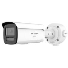 [ PROTECCIÓN ACTIVA ] Bala IP 4 Megapixel / Lente 4 mm / 60 mts IR / Exterior IP67 / Micrófono y Bocina Integrado (Audio de Dos Vías) / DARKFIGHTER / PoE+ / Luz Estroboscopica / ONVIF / Micro SD / 4 Analíticos