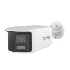 [ColorVu + Panoramica + Dual Light] Bala TURBOHD 3K (5 Megapixel) / Micrófono Integrado / Visión 180° / Imagen a Color 24/7 / 40 mts Luz Blanca + 40 mts IR / Exterior IP67 / WDR 