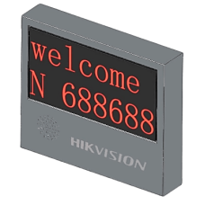 Pantalla LED Exterior de Entrada y Salida / 2 Líneas / 8 Caracteres / 2 Colores / Resolución 64x32 / IP54