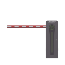 Barrera Vehicular con Brazo Iluminado Led 4 mts INCLUIDO / Izquierda / Alto Desempeño / Brushless / Semáforo Rojo-Verde en Gabinete / Incluye 2 Controles Remotos