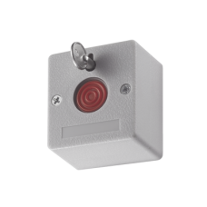 Botón de Pánico Cableado / Compatible con Cualquier Panel de Alarma / LLave de Seguridad / NA/NC / Material Retardante al Fuego (ABS)