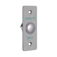 Botón de Salida Metálico / Forma Rectangular / Normalmente Abierto o Cerrado / Estético / Interior