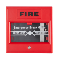 Botón de Salida de Emergencia / Color Rojo con Leyenda 