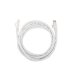 Cable de Parcheo (Patch Cord) / UTP / Cat. 6 (24 AWG) / 2 Metros (6.56 Pies) / Color Blanco/ Ideal para PoE+ / Interior