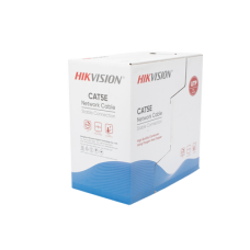 Bobina de Cable UTP 305 Metros (1000 Pies) / Cat5E (24 AWG) / Color Azul / PVC (CM) / Uso en Interior / 100% Cobre / Aplicaciones de CCTV y Redes de Datos