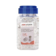 Bote con 100 Piezas de Plug Modular RJ45 / Cat 6 / Chapado en Oro a 15 Micras / Sin Blindaje / Facil Instalación / Uso Interior / Soporta Norma TIA-568B / Cumple con RoHS 2.0