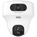 Turret PT  IP de doble lente de 6 Megapixel / Lente 2.8 mm / Dual Light (20 mts IR + 15 mts Luz Blanca) / Wi-Fi / IP54 / dWDR  / H.265 / Audio Bidireccional (Micrófono y Bocina) 