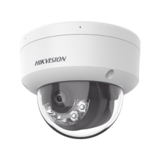 [Dual Light] Domo IP 2 Megapixel / Lente 2.8 mm / 30 mts IR + Luz Blanca / Micrófono Integrado / Antivandálico IK08 / ACUSENSE Lite / Exterior IP67 / H.265+/H.264+ / PoE / ONVIF (Profile S/T)
