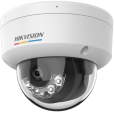 [ColorVu 3.0 + MD 3.0] Domo IP 2 Megapixel / Lente 2.8 mm / 30 mts IR + 30 mts Luz Blanca / Micrófono Integrado / ACUSENSE Lite / Exterior IP67 / IK08 / dWDR / PoE / Micro SD
