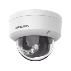[Dual Light] Domo IP 6 Megapixel / Lente 2.8 mm / 30 mts IR + 30 mts Luz Blanca / Micrófono Integrado / ACUSENSE Lite / Exterior IP67 / H.265 / PoE / ONVIF