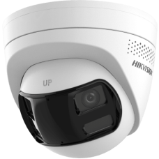 [PROTECCIÓN ACTIVA] Turret IP 6Megapixel / 2 Lentes de 2.8 mm (Imagen Panorámica 180°) / 30 mts IR / Exterior IP67 / Luz Intermitente y Alerta de Audio / Audio Bidireccional / ACUSENSE / WDR 120 dB / Micro SD