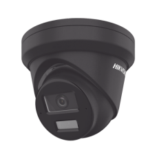[Dual Light + 2 Micrófonos de Doble Matriz] Turret IP 4 Megapixel / Color Negro / Lente 2.8 mm / 30 mts Luz Blanca + 30 mts IR / ACUSENSE / Exterior IP67 / WDR 120 dB / PoE / ONVIF / Micro SD / Metal / ACUSEARCH