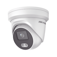 Turret IP 4 Megapixel / Imagen a Color 24/7 / Lente 4 mm / Luz Blanca 30 mts / WDR 130 dB / Exterior IP67 / Micrófono Integrado / Captura Facial / Videoanaliticos (Filtro de Falsas Alarmas) / Metal / MicroSD