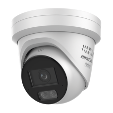 [Dual Light + ColorVu 3.0 + HikAI] Turret IP 8 Megapixel / Lente 2.8 mm / 30 mts IR + Luz Blanca / 2 Microfonos Integrados / Exterior IP67 / Estrobo Azul y Rojo / WDR 130 dB / ACUSENSE 3.0 / Metal / NEMA 4X / ACUSEARCH