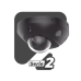 [Dual Light + 2 Micrófonos Integrados] Mini Domo IP 4 Megapixel / Color Negro / Lente 2.8 mm / 30 mts Luz Blanca + 30 mts IR / ACUSENSE / Exterior IP67 / IK08 /  WDR 120 dB / PoE / ONVIF / Alarmas I/O / Micro SD / ACUSEARCH