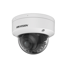 Domo IP 4 Megapixel / Lente Mot. 2.7 - 13.5 mm / Dual Light (40 mts IR + 40 mts Luz Blanca) / SSD Integrado 256 GB / 2 Micrófonos Integrados / Alarmas I/O / IP67 / IK10 / WDR 130 dB / PoE + / AcuSense / DarkFighter S / 