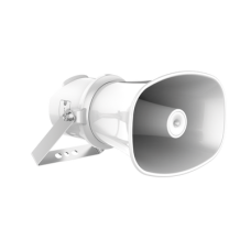 Altavoz IP tipo Trompeta / 25W / 24VCD / Para integración con Hik-Central Professional / Reproducción de Audio vía Red / IP66 Altavoz IP tipo Trompeta / 25W / 24VCD / Para integración con Hik-Central Professional / Reproducción de Audio vía Red / IP66