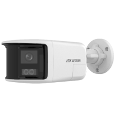 [PROTECCIÓN ACTIVA] Bala IP 6 Megapixel / 2 Lentes de Lente 2.8 mm (Imagen Panorámica 180°) / 30 mts IR / Exterior IP67 / Luz Intermitente y Alerta de Audio / Audio Bidireccional / ACUSENSE / WDR 120 dB / Micro SD