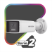 [FlexVu] [PROTECCIÓN ACTIVA] Bala IP Panorámica 4 Megapixel / 2 Lentes 2.8 mm (180°) / Imagen a Color 24/7 (ColorVu) / PoE / WDR 130° / IP67 / ACUSENSE / Luz Estroboscópica y Alarma Audible / 40 mts Luz Blanca / Micro SD