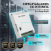 Fuente de Poder Regulada 12 Vcc / 13.5 Vcc / 15 Vcc para 8 Cámaras / 8 Amperes (1 Amp por Salida) / Voltaje de Entrada 90 - 130 VCA / Filtro de Ruido para Cámaras 4K / Modo para Largas Distancias Fuente de Poder Regulada 12 Vcc / 13.5 Vcc / 15 Vcc para 8 Cámaras / 8 Amperes (1 Amp por Salida) / Voltaje de Entrada 90 - 130 VCA / Filtro de Ruido para Cámaras 4K / Modo para Largas Distancias
