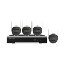 Kit IP Inalámbrico 1080p / NVR 4 Canales / 4 Cámaras Bala para Exterior / 1 HDD de 1 TB / Modo Repetidor