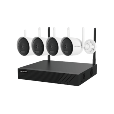 Kit IP Inalámbrico 4 Megapixel / NVR 4 Canales / 4 Cámaras Bala para Exterior / 1 HDD de 1 TB / Modo Repetidor