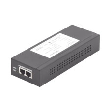 Inyector Super Hi-PoE / 56 Vcc / 60 Watts / Para Domos HIKVISION PTZ / IP (-AE / DE) / Soporta 802.3 af / at / Para Aplicaciones de CCTV