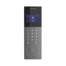 Videoportero IP Multiapartamento con Reconocimiento Facial / Llamada a App HikConnect (requiere monitor) / Protección IP65 / Apertura por Rostro, Tarjeta o App Videoportero IP Multiapartamento con Reconocimiento Facial / Llamada a App HikConnect (requiere monitor) / Protección IP65 / Apertura por Rostro, Tarjeta o App