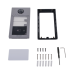 Videoportero IP (IP65 + IK08) con Llamada y apertura desde APP Hik-Connect / Soporta 2 Departamentos / PoE Estandar  / Interfaz WEB para configuración / 2 puertas