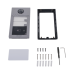 Videoportero IP 2 Megapixel / Llamada y Apertura Remota desde App Hik-Connect (requiere monitor) / PoE / Exterior IP65 + Antivandalico IK08 / 2 Departamentos / Apertura con Tarjeta / Soporta 2 Puertas y hasta 6 Monitores