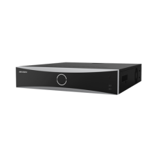 NVR 12 Megapixel (4K) / 32 Canales IP / Reconocimiento Facial / AcuSense (Evita Falsas Alarmas) / 8 Bahías de Disco Duro /  2 HDMI en 4K / Alarmas I/O