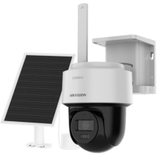 Kit Solar IP All in One / AOV / PT IP 4 Megapixel / Lente 2.8 mm / Panel Solar + Batería de Respaldo de Litio (9000 mAh) / Conexión 4G / Audio de Dos Vías / Dual Light / IP66 / Micro SD