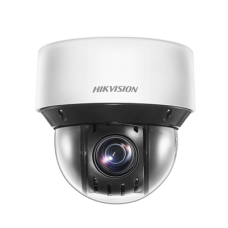 Mini Domo IP PTZ 4 Megapixel / 25X Zoom / 50 mts Luz Infrarroja Inteligente (Visión Nocturna) / Autoseguimiento / WDR 120 dB / PoE+ / IP66 / Ultra Baja Iluminación / MicroSD