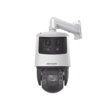 [TandemVu] PTZ IP 4 Megapixel con Cámara Panoramica 6 Megapixel / 25X Zoom / 200 mts IR / 30 mts Luz Blanca / ACUSENSE / IP66 / Alerta Audible y Luz Estroboscopica / Autoseguimiento / Hi-PoE / Alarmas I/O / Ultra Baja Iluminación / Micro SD