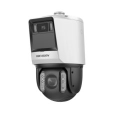 [TandemVu] PTZ IP 4 Megapixel con Cámara Panoramica 6 Megapixel / 32X Zoom / 200 mts IR / 30 mts Luz Blanca / ACUSENSE / IP66 / Alerta Audible y Luz Estroboscopica / Autoseguimiento / Hi-PoE / Alarmas I/O / Ultra Baja Iluminación / Micro SD