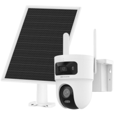 Kit Solar IP All in One Doble Lente / AOV / PT IP 4 Megapixel Lente 4 mm / Fijo 4 Megapixel Lente 2.8 mm / Panel Solar + Batería de Respaldo de Litio (9000 mAh) / Conexión 4G / Audio de Dos Vías / Dual Light / IP66 / Micro SD