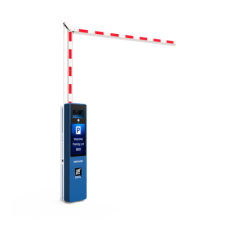 Barrera Vehicular IZQUIERDA Todo en Uno / Brazo Articulado Incluido de 4 mts / Cámara ANPR Integrada / Boton de Ayuda / Pantalla LCD / Apertura en 4 segundos
