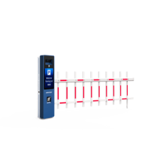 Barrera Vehicular DERECHA Todo en Uno / Brazo Articulado Incluido de 4 mts / Cámara ANPR Integrada / Boton de Ayuda / Pantalla LCD / Apertura en 4 segundos