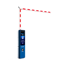 Barrera Vehicular DERECHA Todo en Uno / Brazo Articulado Incluido de 4 mts / Cámara ANPR Integrada / Boton de Ayuda / Pantalla LCD / Apertura en 4 segundos