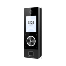 Terminal Facial Min Moe WiFi & PoE con Botón de Llamada y LECTOR DE HUELLA / Exterior IP65 / Tarjetas Virtuales Bluetooth con HikConnect Teams / 1000 Rostros y 3,000 Huellas / HIK-IA