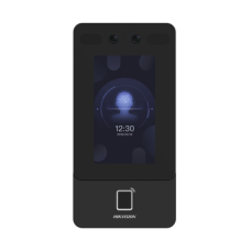 Terminal Min Moe WiFi de Reconocimiento Facial y Huella con lector MIFARE / Exterior IP65  / Hasta 1.5 mts en lectura de rostro / Soporta P2P Hik-Connect / 1,500 Rostros / 3,000 Huellas / Videoportero.