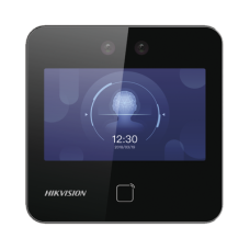 Terminal Min Moe WiFi / Touch de Reconocimiento Facial Ultra Rápido para ASISTENCIA y Control de ACCESO / 1500 Rostros y 3,000 tarjetas /  Lee códigos QR / Videoportero / Detección de Cubrebocas / SIP Estandar / HIK-IA