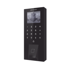 Biometrico IP65 WiFi PoE para Acceso y Asistencia / 5,000 Huellas y Tarjetas / Administración en la Nube con HikConnect Teams / Salida 12 Vcd para Chapa