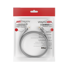 Cable de Parcheo (Patch Cord) / UTP / Cat. 6 (24 AWG) / 10 Metros (32.81 Pies) / Color Gris / Ideal para PoE+ / Interior