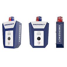 Estación de Alarma de Panico de Emergencia / Cámara 4 Megapixel / Video y Audio / Sirena y Estrobo (Azul y Rojo) / Filtro IR / ISUP